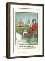 Angling Uncle and His Niece, c.1873-J.e. Rogers-Framed Art Print