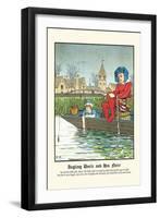 Angling Uncle and His Niece, c.1873-J.e. Rogers-Framed Art Print