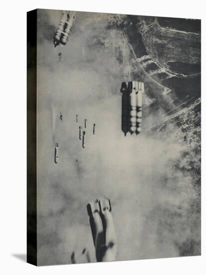 Anglo-American Incendiary Bombs Fall on Hamburg, 1942-45-null-Stretched Canvas