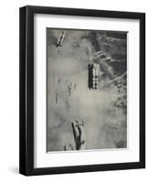 Anglo-American Incendiary Bombs Fall on Hamburg, 1942-45-null-Framed Giclee Print