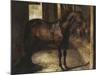 Anglo-Arabian Stallion in the Imperial Stables at Versailles-Théodore Géricault-Mounted Giclee Print