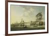 Anglo-Dutch Fleet in the Bay of Algiers-Nicolaas Baur-Framed Premium Giclee Print