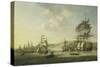 Anglo-Dutch Fleet in the Bay of Algiers-Nicolaas Baur-Stretched Canvas