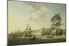 Anglo-Dutch Fleet in the Bay of Algiers-Nicolaas Baur-Mounted Art Print