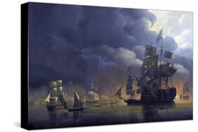 Anglo-Dutch Fleet under Lord Exmouth-Nicolaas Baur-Stretched Canvas