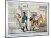 Anglo-Gallic Salutations in London - or Practice Makes Perfect -, 1835-Isaac Robert Cruikshank-Mounted Giclee Print
