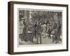Anglo-Indian Life, on the Steps of a Bombay Hotel-Richard Caton Woodville II-Framed Giclee Print