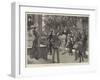 Anglo-Indian Life, on the Steps of a Bombay Hotel-Richard Caton Woodville II-Framed Giclee Print