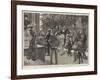 Anglo-Indian Life, on the Steps of a Bombay Hotel-Richard Caton Woodville II-Framed Giclee Print