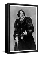 Anglo Irish Playwright Oscar Wilde at the Time of His Lecture Tour in America-null-Framed Stretched Canvas