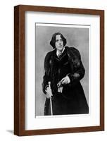 Anglo Irish Playwright Oscar Wilde at the Time of His Lecture Tour in America-null-Framed Photographic Print