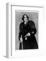 Anglo Irish Playwright Oscar Wilde at the Time of His Lecture Tour in America-null-Framed Photographic Print