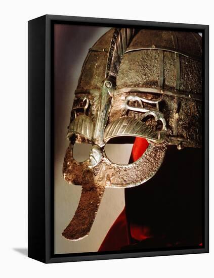 Anglo-Saxon Helmet from the Sutton Hoo Treasure, 7th Century-null-Framed Stretched Canvas