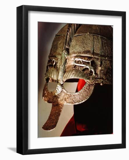 Anglo-Saxon Helmet from the Sutton Hoo Treasure, 7th Century-null-Framed Photographic Print