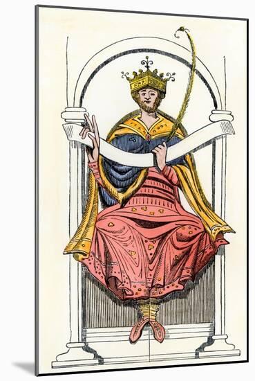 Anglo-Saxon King Edgar, the Aetheling-null-Mounted Giclee Print