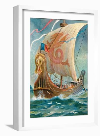 Anglo-Saxon Ship-null-Framed Giclee Print