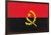 Angola Flag Design with Wood Patterning - Flags of the World Series-Philippe Hugonnard-Framed Art Print