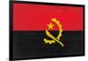 Angola Flag Design with Wood Patterning - Flags of the World Series-Philippe Hugonnard-Framed Art Print