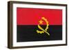 Angola Flag Design with Wood Patterning - Flags of the World Series-Philippe Hugonnard-Framed Art Print