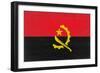 Angola Flag Design with Wood Patterning - Flags of the World Series-Philippe Hugonnard-Framed Art Print