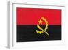 Angola Flag Design with Wood Patterning - Flags of the World Series-Philippe Hugonnard-Framed Art Print