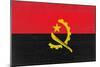 Angola Flag Design with Wood Patterning - Flags of the World Series-Philippe Hugonnard-Mounted Art Print