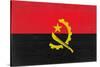 Angola Flag Design with Wood Patterning - Flags of the World Series-Philippe Hugonnard-Stretched Canvas