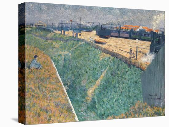 Angrand, Charles (1854-1926) the Western Railway at its Exit from Paris Oil on Canvas 1886 National-Charles Angrand-Stretched Canvas