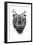 Angry Bear with Antlers-Balazs Solti-Framed Giclee Print