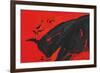 Angry Bull 2-Rabi Khan-Framed Art Print