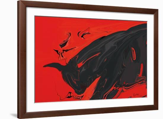 Angry Bull 2-Rabi Khan-Framed Art Print