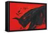 Angry Bull 2-Rabi Khan-Framed Stretched Canvas