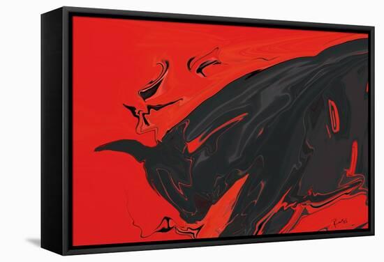 Angry Bull 2-Rabi Khan-Framed Stretched Canvas