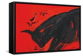 Angry Bull 2-Rabi Khan-Framed Stretched Canvas