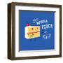 Angry Cake-Michael Buxton-Framed Art Print