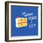 Angry Cake-Michael Buxton-Framed Art Print