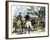 Angry Citizens Capturing Tax Collectors during the Whiskey Rebellion-null-Framed Giclee Print