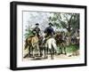 Angry Citizens Capturing Tax Collectors during the Whiskey Rebellion-null-Framed Giclee Print