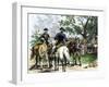 Angry Citizens Capturing Tax Collectors during the Whiskey Rebellion-null-Framed Giclee Print