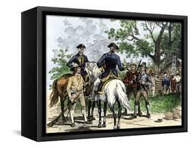 Angry Citizens Capturing Tax Collectors during the Whiskey Rebellion-null-Framed Stretched Canvas