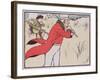 Angry Golfer Driving His Ball into the Scrub While His Caddy Tries to Stop Himself from Laughing-Cecil Charles Windsor Aldin-Framed Giclee Print