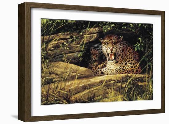 Angry Leopard-Michael Jackson-Framed Giclee Print