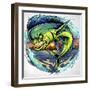 Angry Mahi-Mahi-FlyLand Designs-Framed Giclee Print