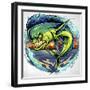 Angry Mahi-Mahi-FlyLand Designs-Framed Giclee Print