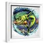 Angry Mahi-Mahi-FlyLand Designs-Framed Giclee Print