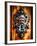 Angry Man Face Door Knocker in Florence-George Oze-Framed Photographic Print