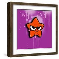 Angry Star-Andrea Buenfil-Framed Art Print