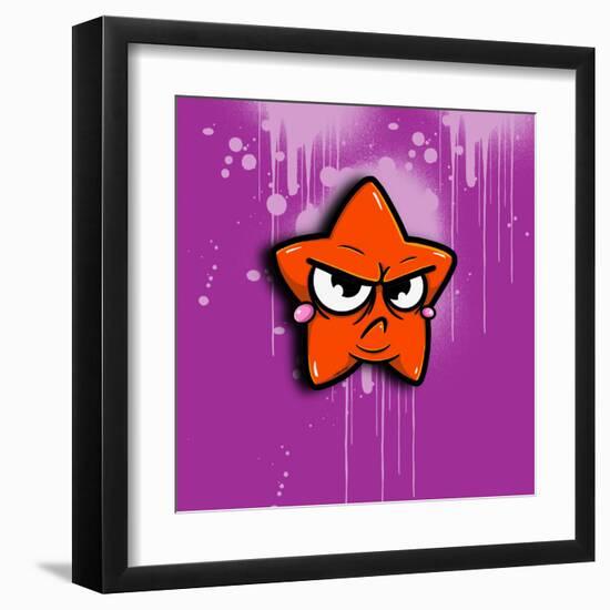 Angry Star-Andrea Buenfil-Framed Art Print