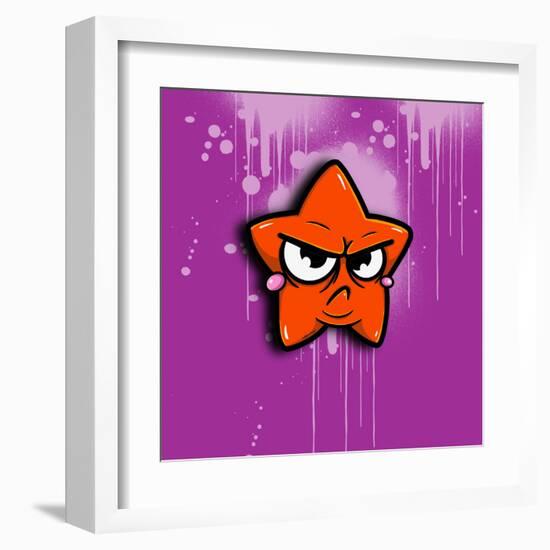 Angry Star-Andrea Buenfil-Framed Art Print