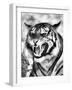 Angry Tiger Face-Snap2Art-Framed Art Print